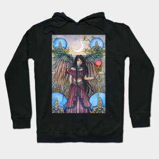 Night Bird Fantasy Fairy Art by Molly Harrison Hoodie